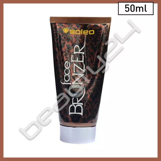 50ml Soleo FACE Bronzer Anti-Aging Bronzer for Face Skin Sunbed Tanning Lotion