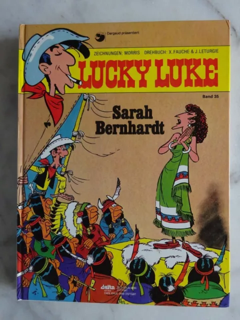 XXXX Lucky Luke , Sarah Bernhardt, Band 35 , Goscinny - Morris, Hardcover delta