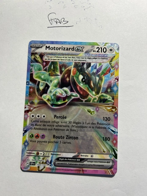Carte Pokémon : Motorizard Ex Ultra Rare 2023 Écarlate & Violet SVP018 NM