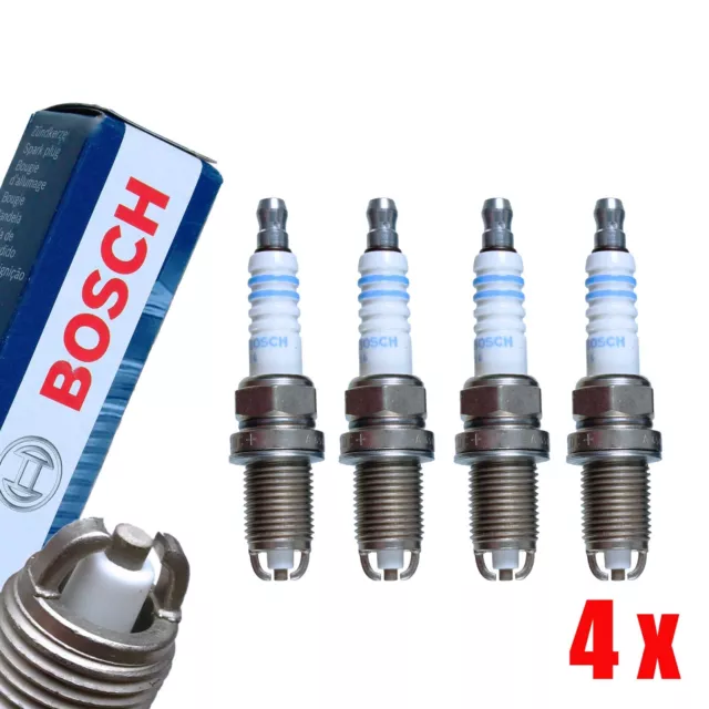 4x (4 stück) BOSCH Super Plus® Zündkerze 0242235668 / FR7LDC+ p.für A2 A3 A4 A6