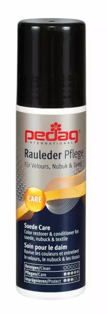 Pedag Suede Color Restorer revives the color, keeps leather soft and flexible