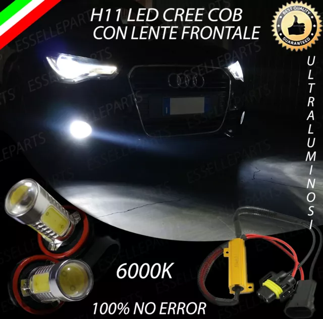 Coppia Lampade Fendinebbia H11 Led Cree Cob Canbus Audi A1 Sportback No Errore