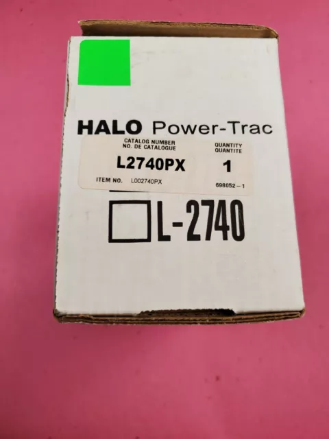 Halo Power-Trac L-2740X, Low Voltage Track Head, For MR16 bulbs, 12V, White