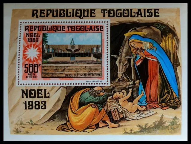 115.Togo 1983 Stamp M/S Christmas , Noel , Easter . Mnh