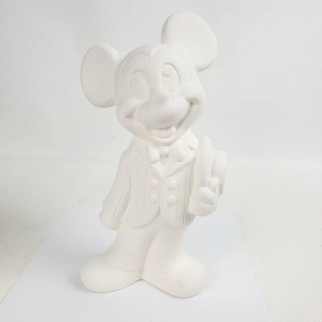 VINTAGE WALT DISNEY Bisque Porcelain Mickey Mouse Figurine 9 Inch £16.