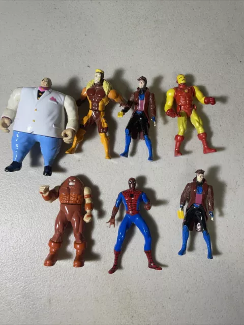 X-Men Toy Biz Marvel Heavy Metal Heroes Lot of 7 Die Cast Figures Vintage
