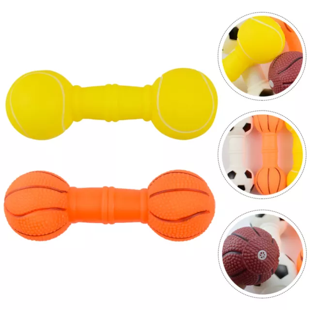 2 Pcs Dog Toy Teething Toys With