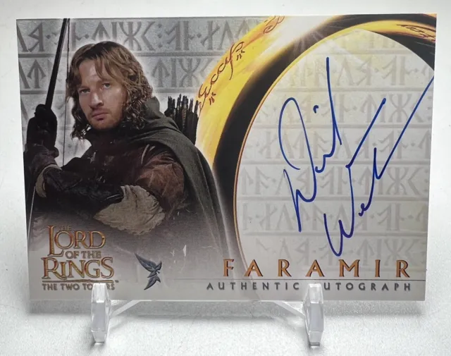 David Wenham Autograph card from Topps The Two Towers LOTR