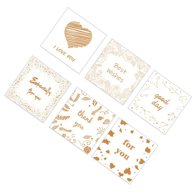 12 hojas tarjetas de invitación tarjetas de felicitación frescas sencillas impresión de moda