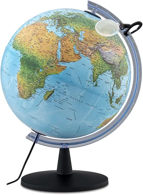 Mappamondo Elite D.40 (Luce) Scuola Cartoleria, Multicolore, 8007239000063