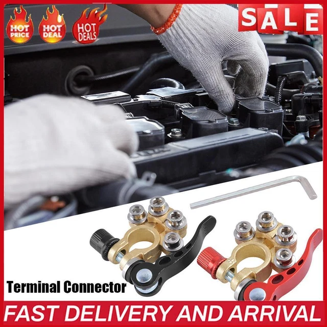 1 Pair Quick Disconnect Car Battery Main Cable Post Terminal Shut-off Connectors