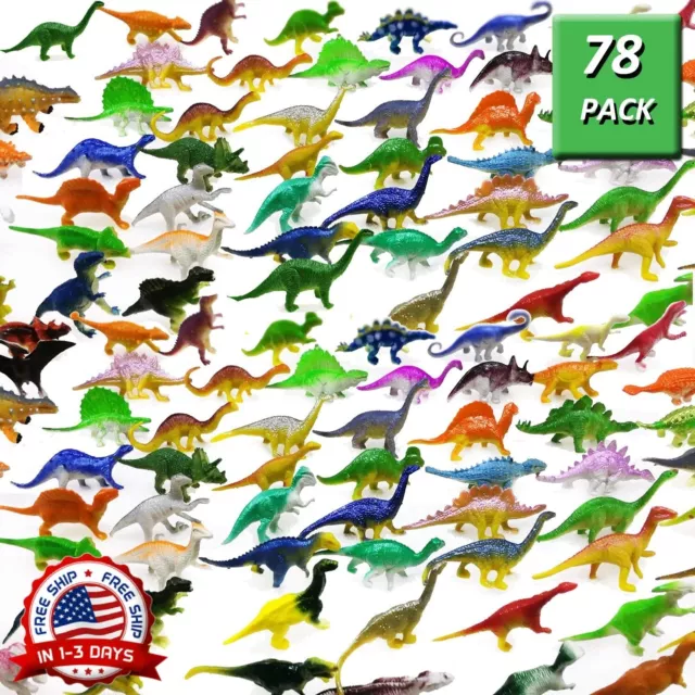 Conjunto De Juguetes De Mini Dinosaurios De Aspecto Realista Ninos Paquete De 78