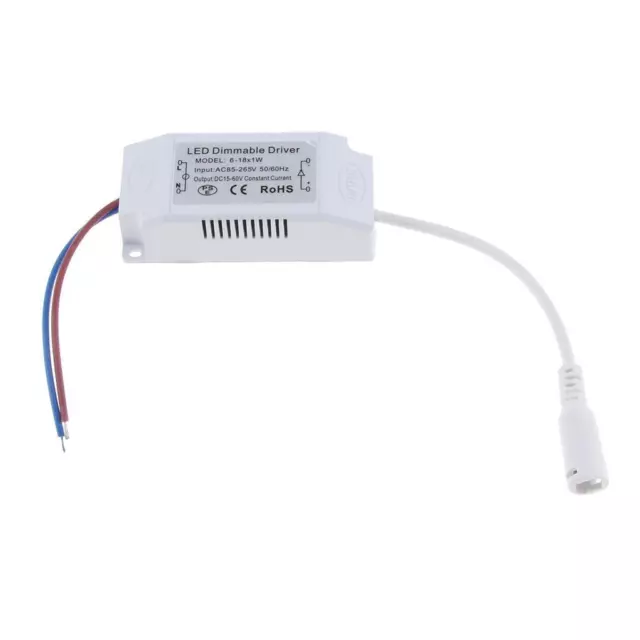 DC 15-60V 6-18x1W 300mA  Dimmable Driver  Supply for Downlight