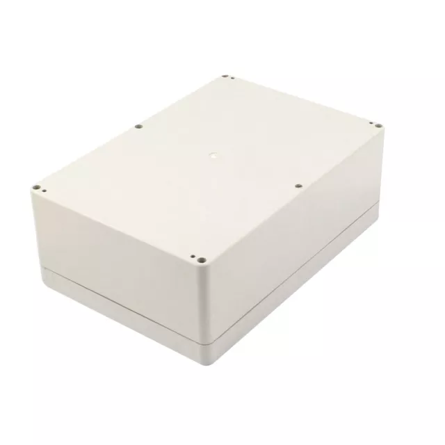 265mm x 185mm x 95mm Plastic Outdoor Electrical Enclosure Junction Box Case Gray 3