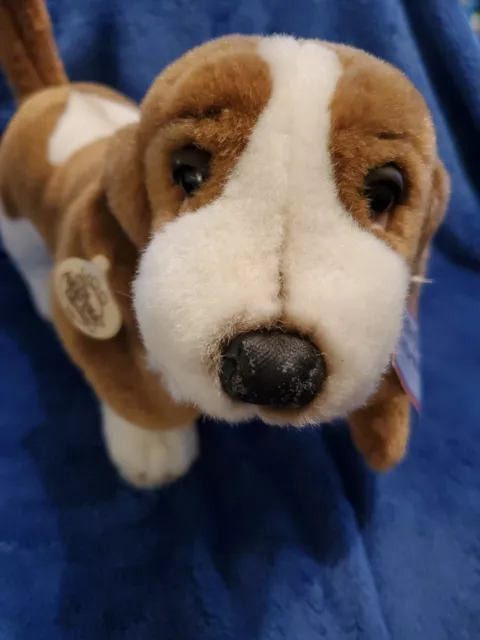 Faithful Friends Collection By Ganz Basset Hound dog plush 14” 1993 Stuffed