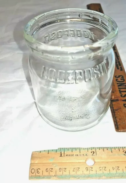 Vintage Short Bottle  Duraglass Half Pint No Deposit Cm 3583 9 58 Unusual