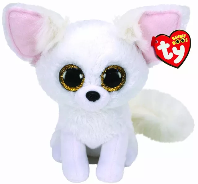 Offizielles Ty Beanie Boo Phoenix Fox Weiss Reg 6"/15 Cm Weichspielzeug 36225