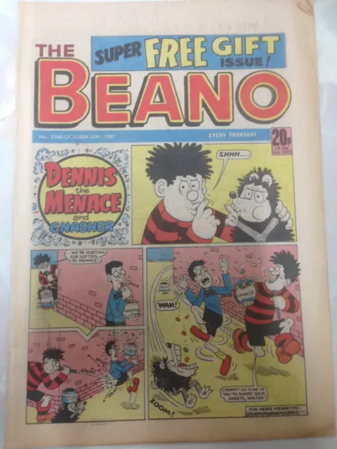 DC Thompson THE BEANO Comic. Issue 2360. October 10th 1987 **Free UK Postage**