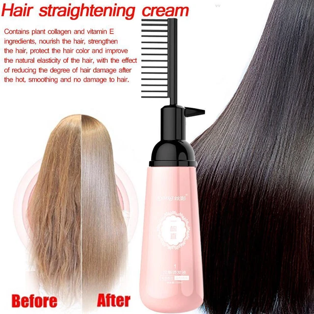 Crema recta nutritiva para alisar el cabello suave 150 ml A1A7 cabello E5P5