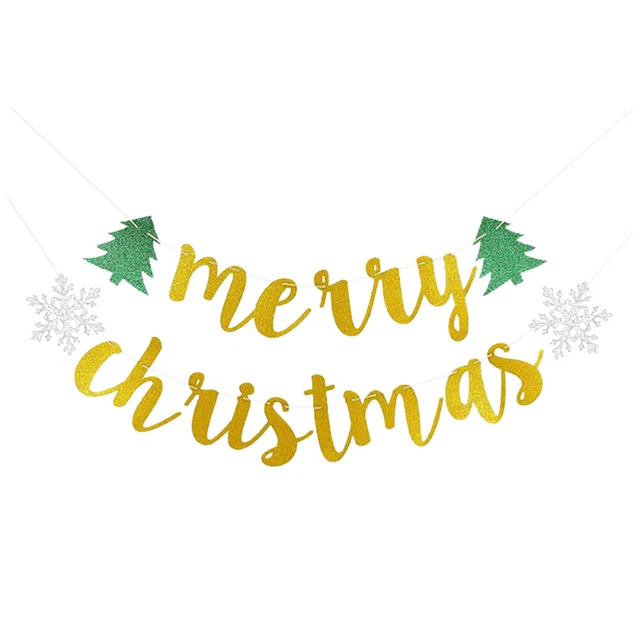 Dekoratives Banner Frohe Weihnachten-Banner Weihnachtsfahnen Jahrgang