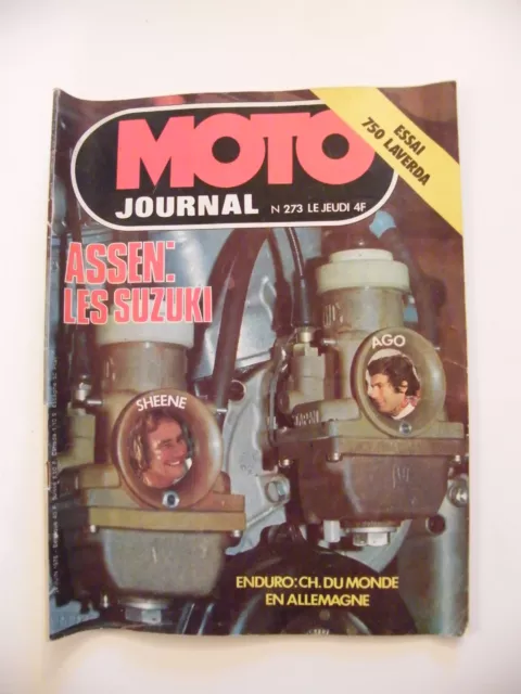 "Moto Journal Juin 1976 N°273 750 Laverda Suzuki"