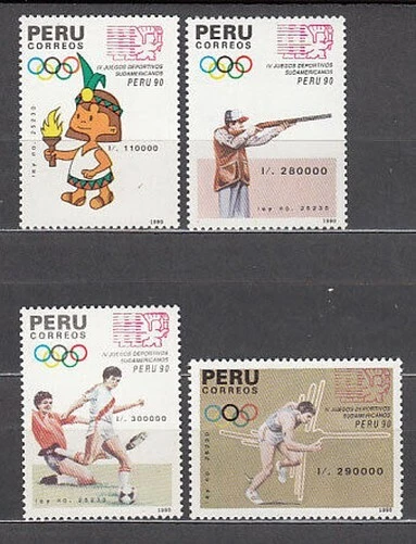 Peru - Post 1990 Yvert 938/41 MNH Sport
