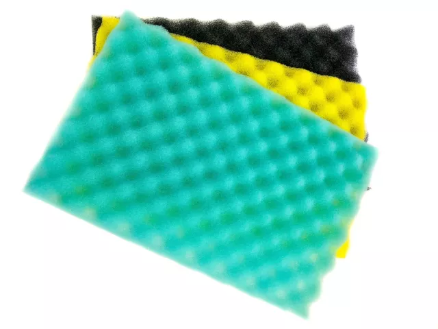 Aquarium Bio Sponge Foam Filter Media Pad for Fish Tank Sump Pond 17"x11"x1" Set