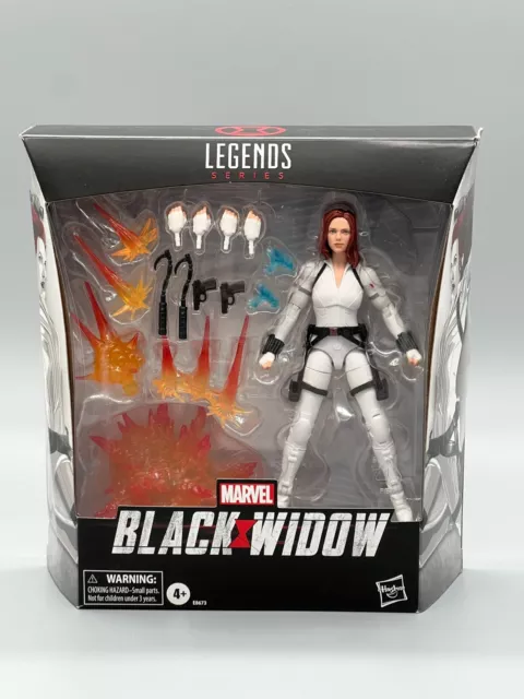 BLACK WIDOW Marvel Legends Deluxe MCU 6" Figure White suit costume Natasha NEW