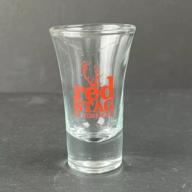 Jim Beam Red Stag Whiskey Shooter Shot Glass