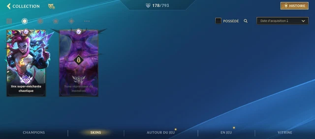 Compte League Of Legends – Master MMR 160 LP – 48 Skins – Inactif
