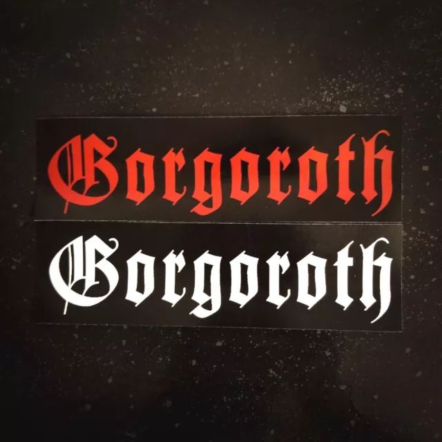 Gorgoroth 6 x 2" Waterproof Vinyl Sticker Decal [💪 HQ Durability] Black Metal