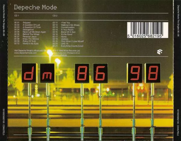 2xCD ALBUM DEPECHE MODE THE SINGLES 86 / 98 REMASTERED EDITION COLLECTOR 2004 2