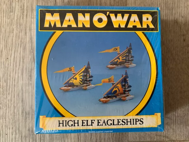 Warhammer Man O War High Elf Eagle Ships Box Sealed NOS OOP