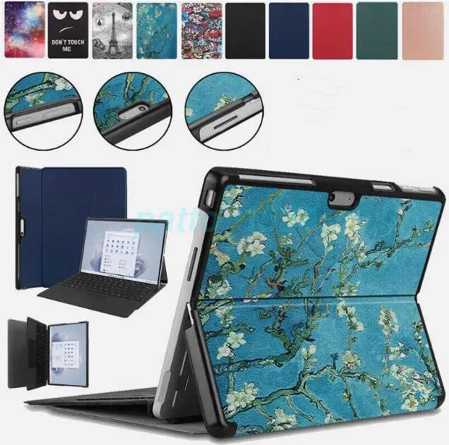 For Microsoft Surface Pro 9 / Pro 10 Folio Folding Tablet Case PU Leather Cover