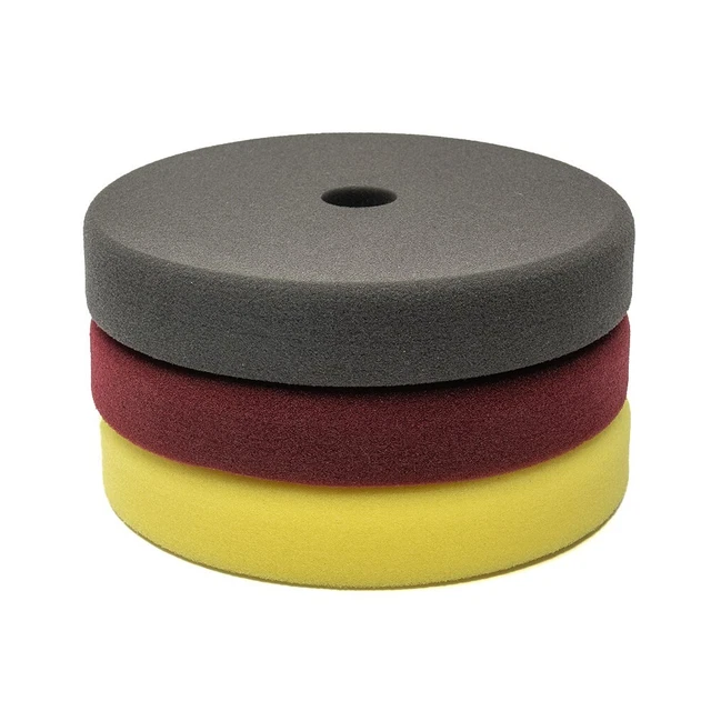 7 pouces Tampon de polissage Auto Cirage Circulaire Rond 3pcs éponge Polissage