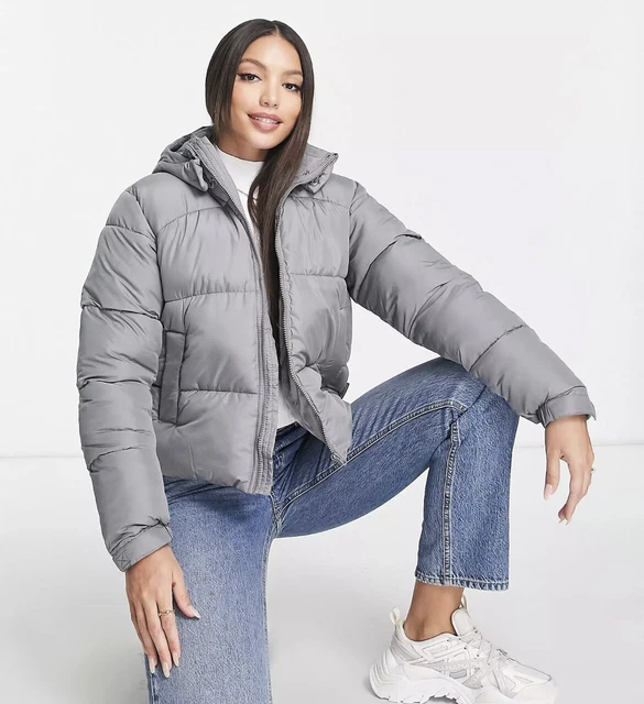 Missguided hooded padded jacket top