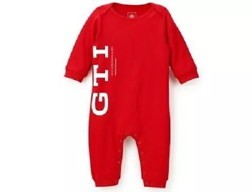 Originale VW Gti Baby-Strampelanzug, Rosso, Misura 68/74, 5HV084401645 Tutina