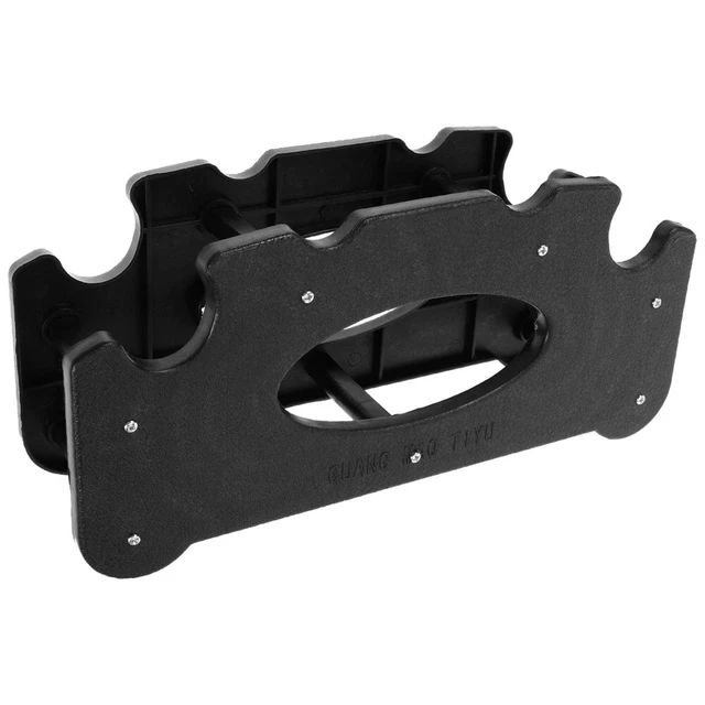 Rastrelliera per manubri, colore nero, supporto per manubri a 3 livelli, supporto per albero per manubri, piccolo supporto per manubri per casa e palestra