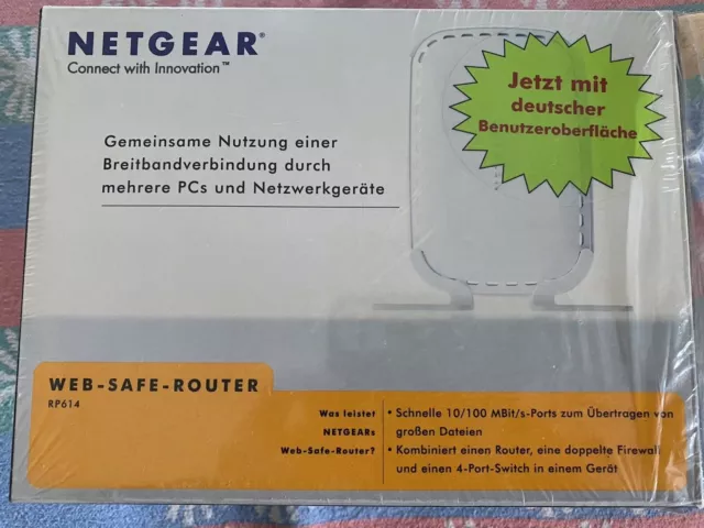 NETGEAR Web-Safe-Router RP614 v4, Gebraucht, wie Neu