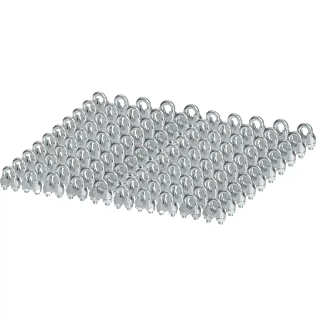 100x Serre-Câbles 6mm Forme D'Étrier Zingué Bügelklemmen Bügelformklemmen Câble