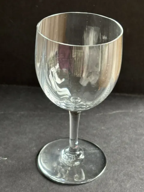 Baccarat Crystal Montaigne Pattern Optic Crystal Port Wine Glass 4 7/8" Signed