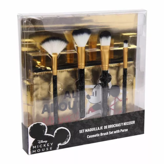 Disney Mickey Make Up Brushes Beauty Set - 2500001314 - Brand New In Sleeve