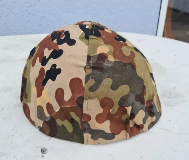 FJ Helm (Fallschirmjägerhelm) frühe Bundeswehr - Übungshelm im Amöbentarn - RAR!