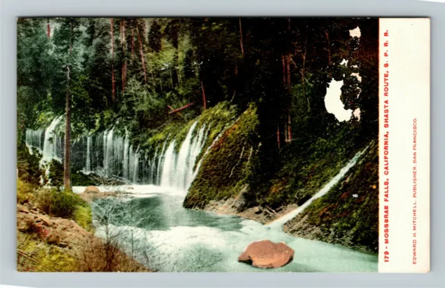 Shasta Route CA-California, Mossbrae Falls, Railroad Vintage Postcard