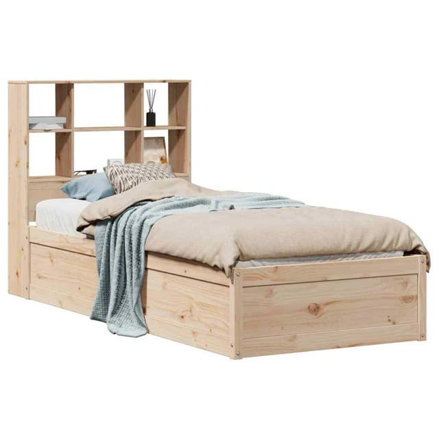 BED FRAME WITHOUT Mattress 90x200 cm Solid Wood Pine vidaXL £216.07