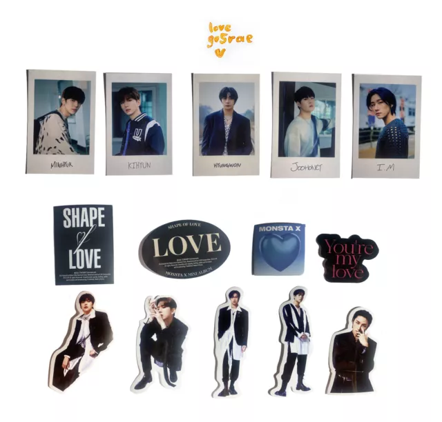 SHAPE OF LOVE, Monsta X, Polaroid, Sticker