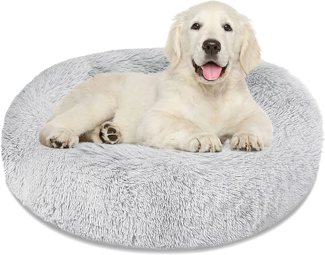 Calming Dog Bed Cat Bed Donut Cuddler, anti Anxiety Dog Bed for Small Medium Lar