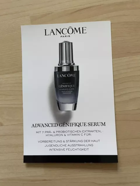 Lancome Advanced Génifique Serum Tagespflege Probe neu Hydration Feuchtigkeit