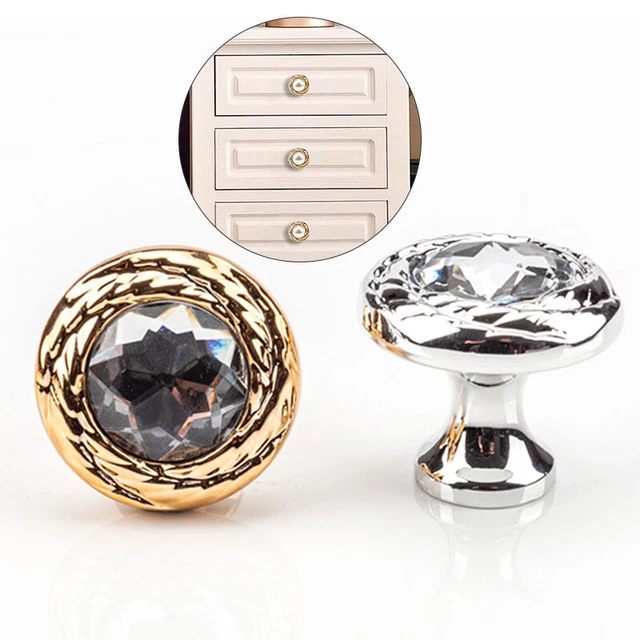 Furniture Single Hole Door Knobs Cabinet Drawer Cupboard Wardrobe Pull Handles
