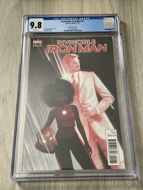 Invincible Iron Man 1 CGC 9.8 1:25 Dekal Variant Cover Riri Williams Ironheart